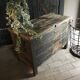 Old patinated wooden chest early 20th century
