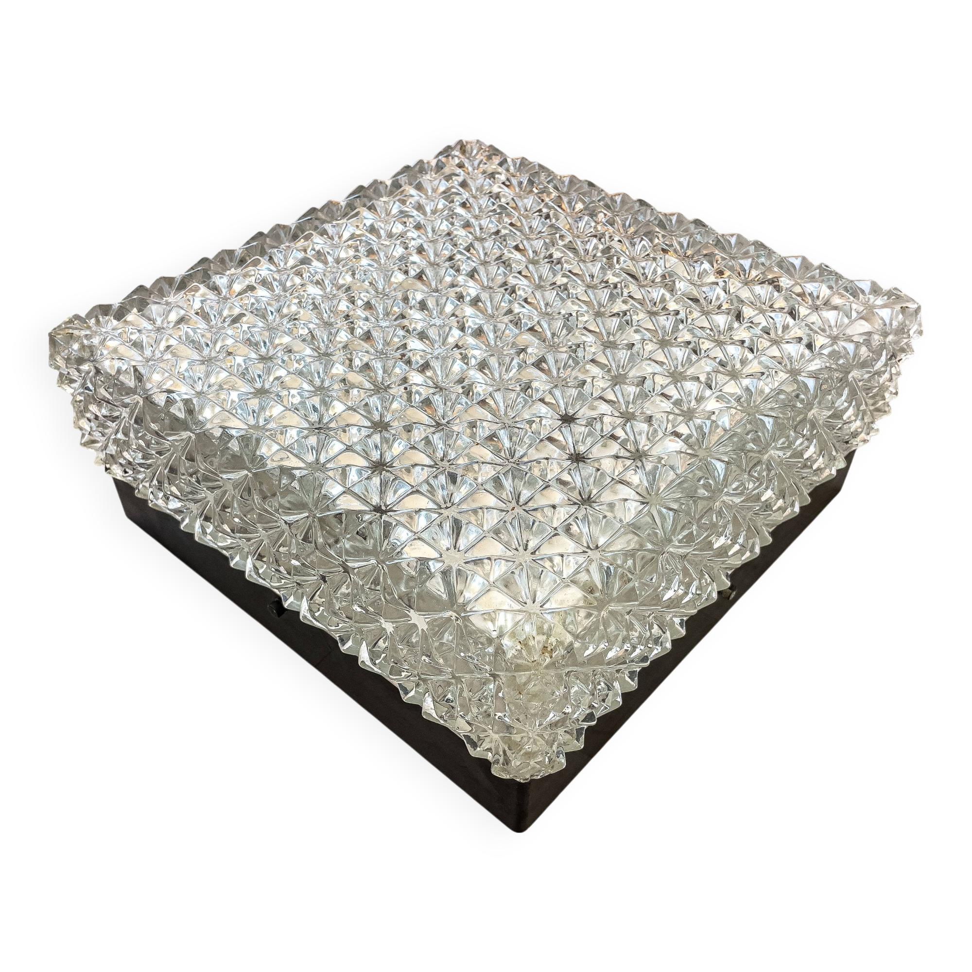 ERCO 2xE27 vintage glass ceiling light