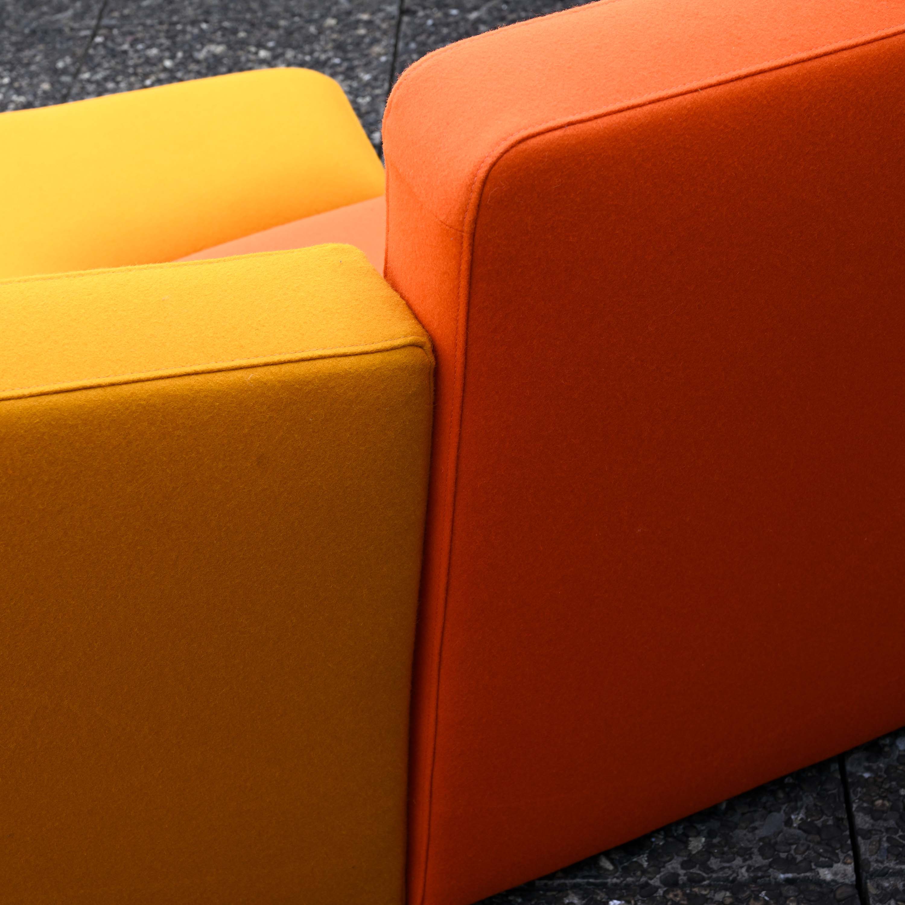 Modular sofa Confluences model " Toi et Moi Chair " designed by Philippe Nigro for Ligne Roset