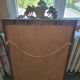 Miroir ancien fronton coquille