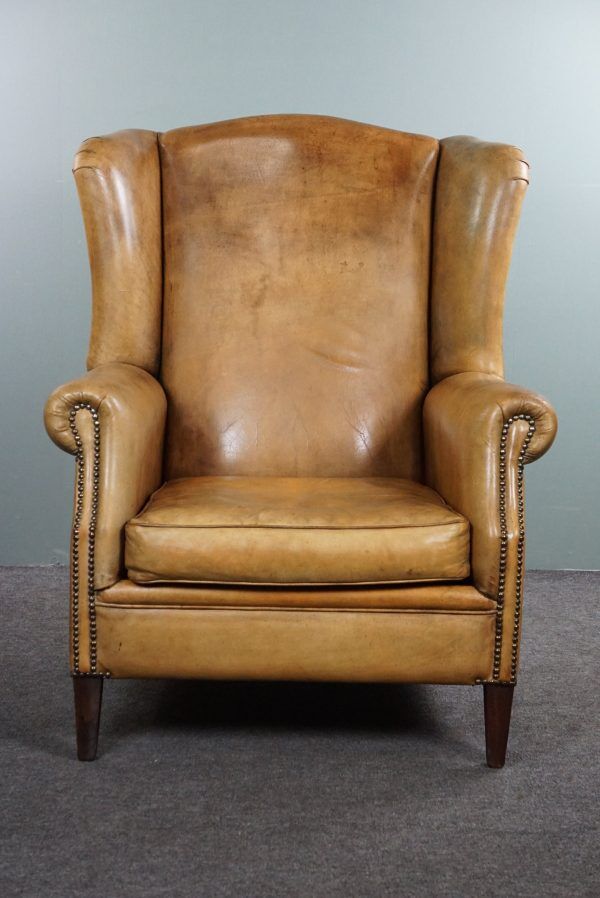 Classic sheepskin armchair
