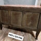 Louis XV style curved chest of drawers in marquetry circa 1880