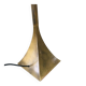 Postmodern Design Brass Fluted Torchiere Floor Lamp by Relco, Italy, 1980s