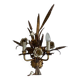 Vintage wheat 'golden' wall light with flowers: french style