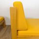 Pair of vintage Scandinavian armchairs in pine and fabric.