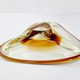 Vintage Amber Murano Style Glass Pocket Cup