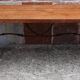 Spanish table with oak lyre legs (19th century)