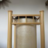 Bamboo lamp lampshade tubular years 70 80