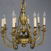 Louis XVI style gilt bronze chandelier