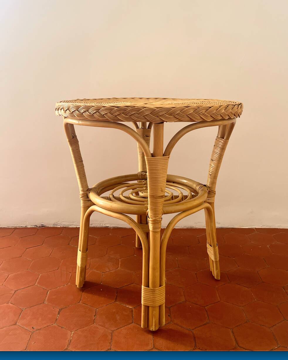 Rattan coffee table
