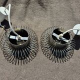 Pair of 70's Andrea Lazzari pendant lights for Morosini