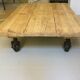 Coffee table on wheels