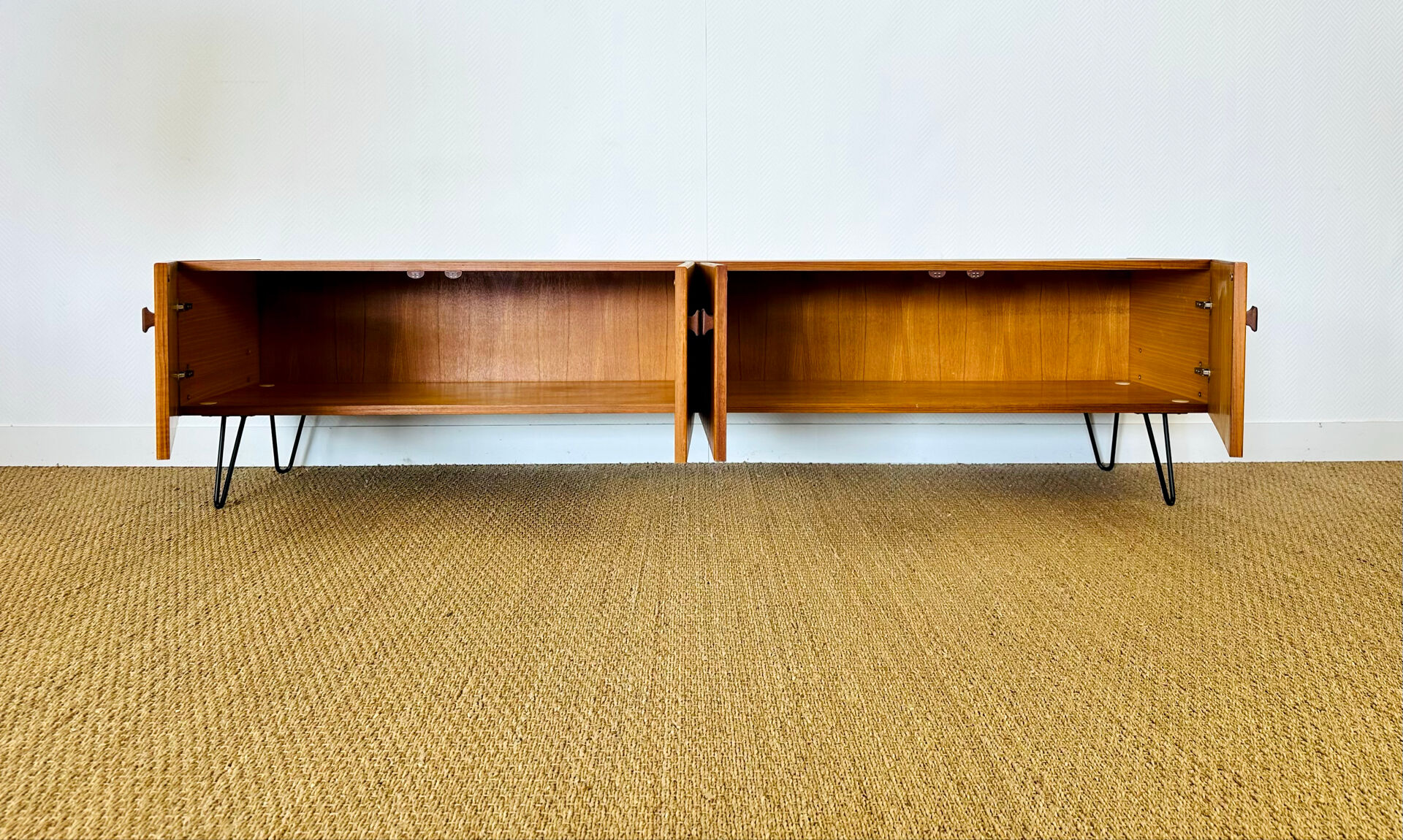 1960s minimalist Scandinavian teak sideboard