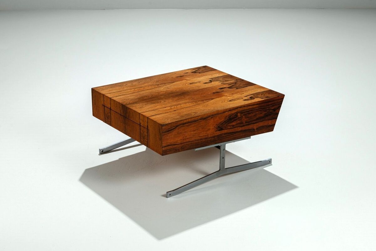 Unusual chest of drawers in rosewood mid-century Denmark 1960