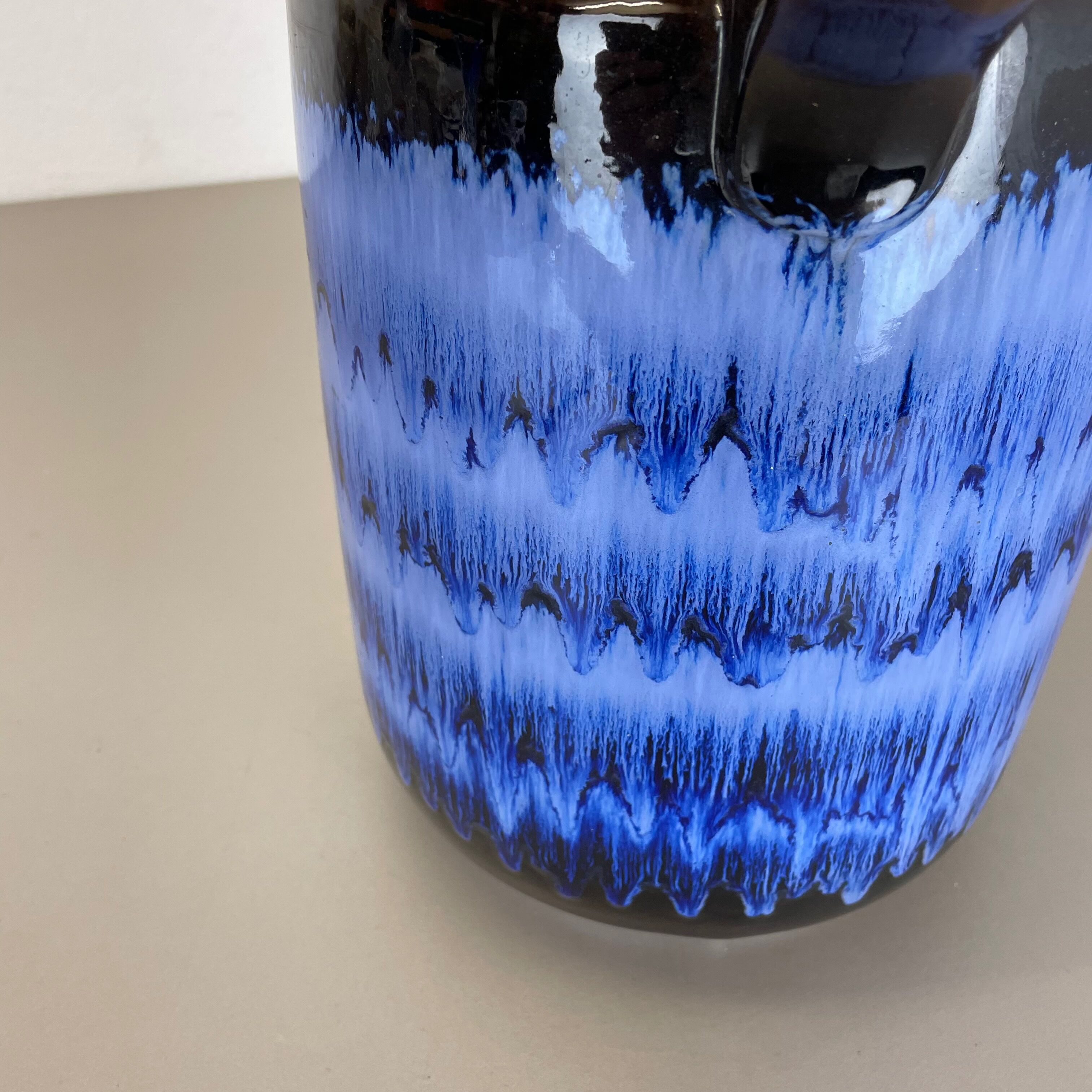 Large Pottery Fat Lava Multi-Color Floor Vase 408-40 Made by Scheurich, 1970s