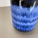 Vase de sol multicolore en poterie Fat Lava 408-40 Fabriqué par Scheurich, années 1970