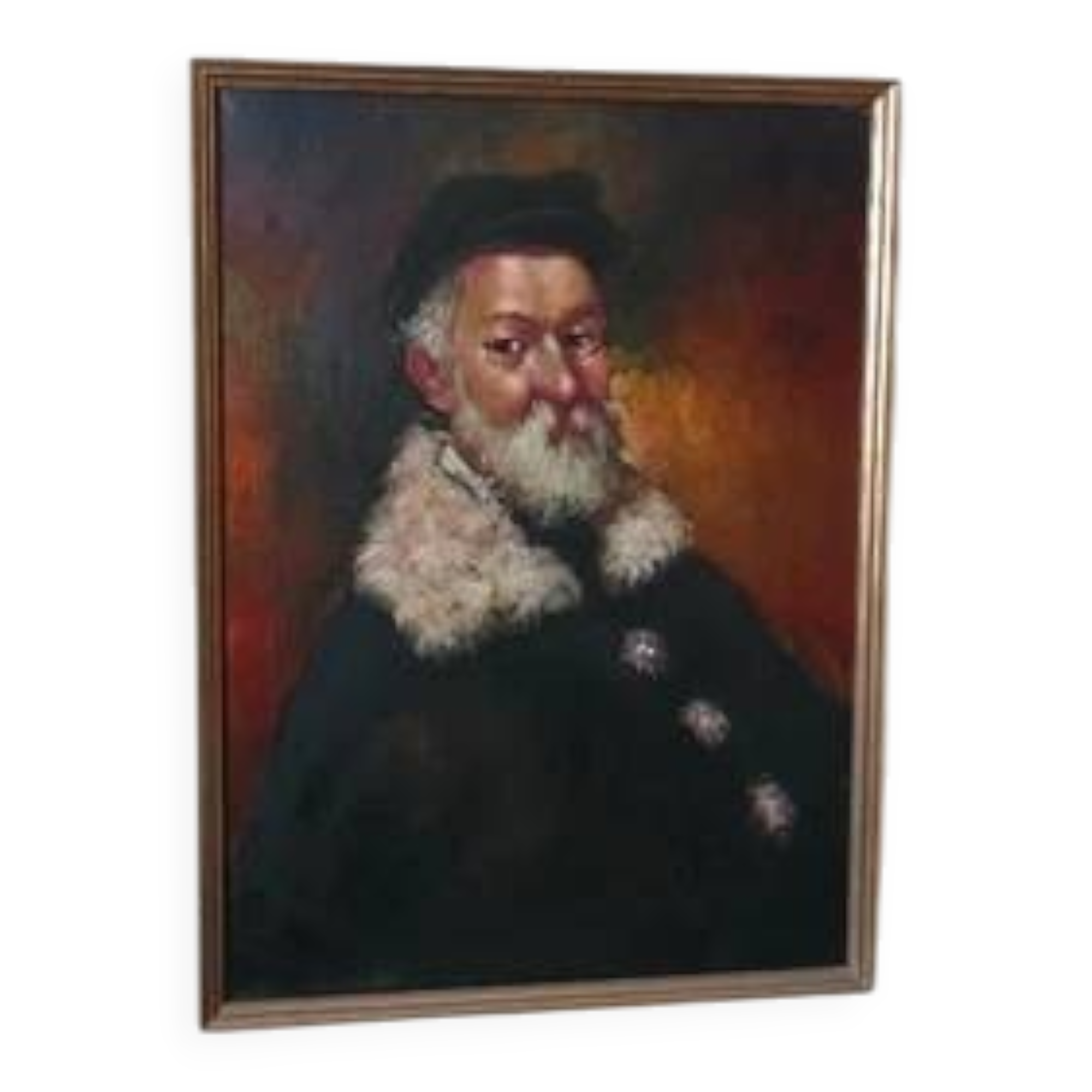 Painting Portrait Woman Signed P. CAPUTO