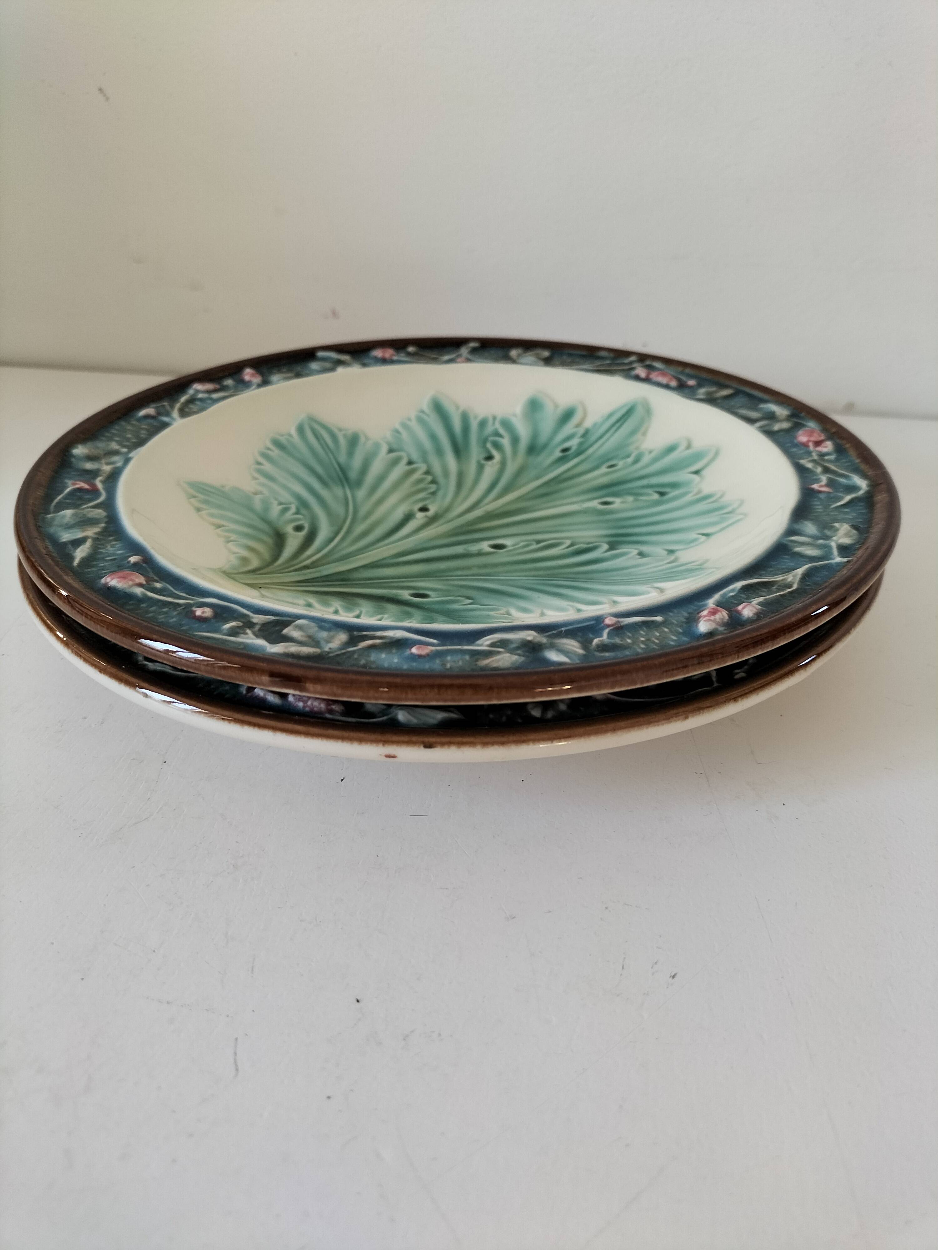 Two Longchamp earthenware plates.