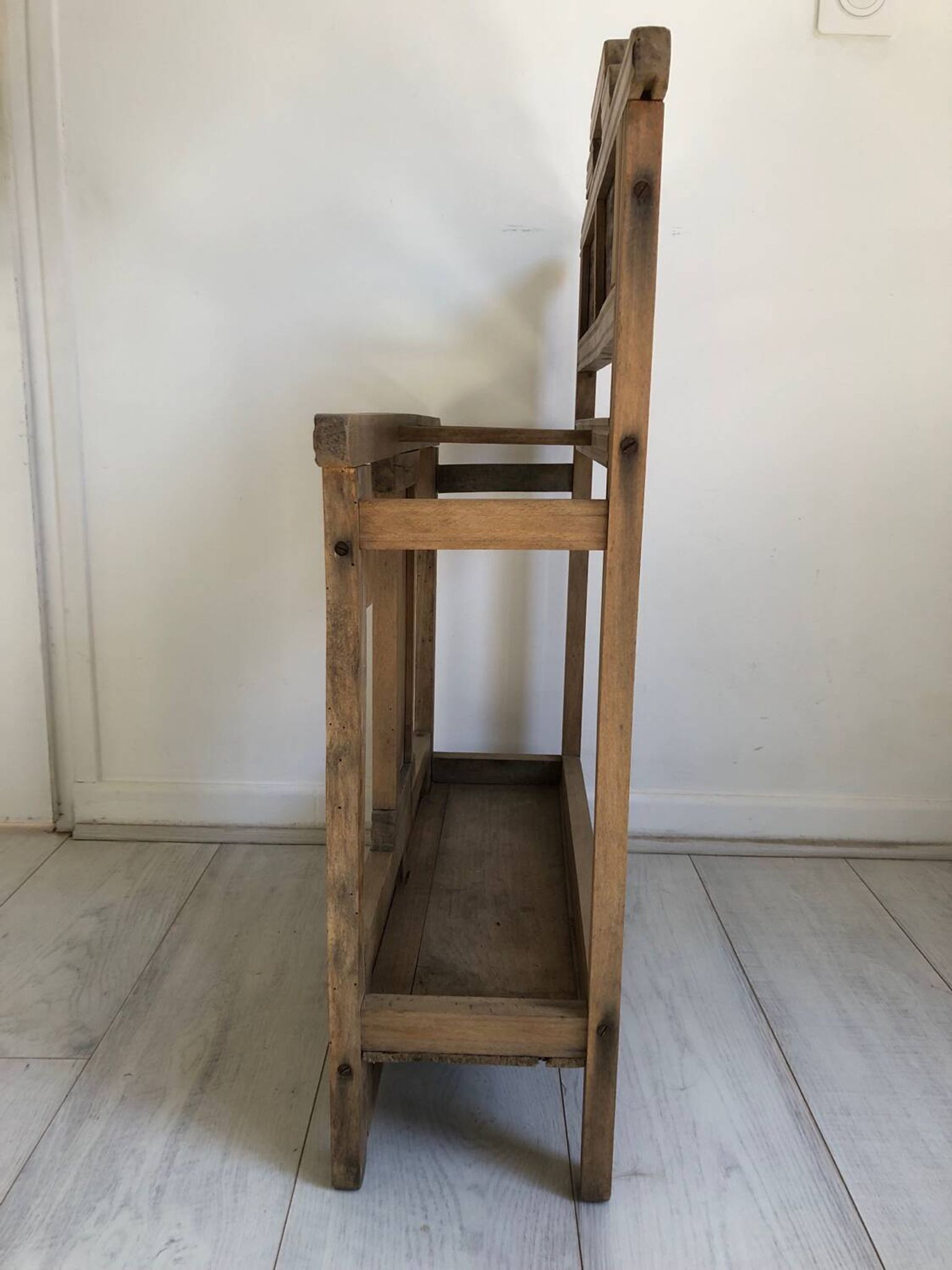 Antique wooden umbrella stand