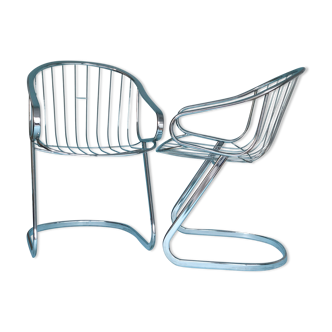 2 fauteuils Gastone Rinaldi pour Rima