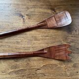 Wooden salad servers - vintage