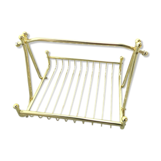 Gold magazine rack