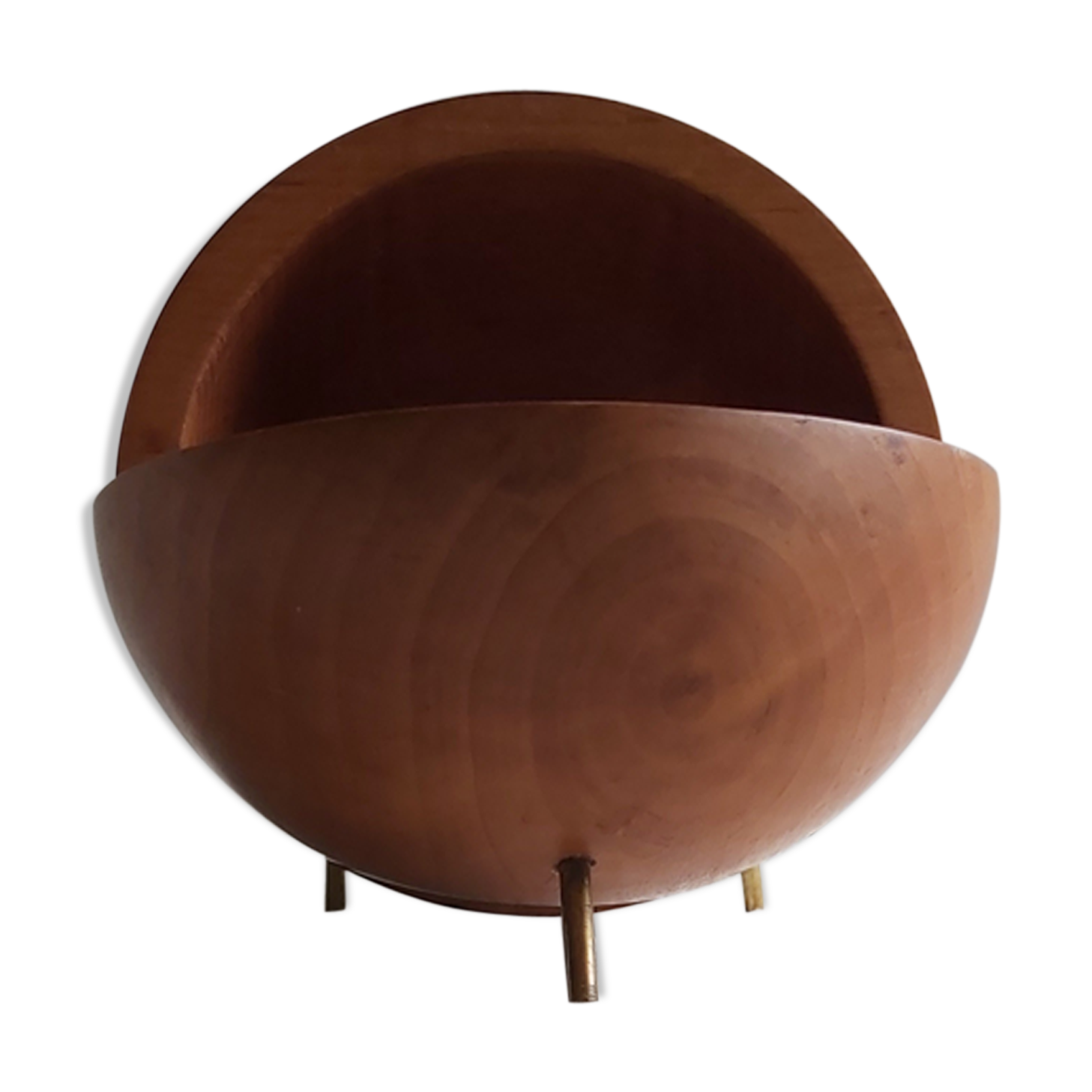 Aldo Tura 50's wooden hollow cut