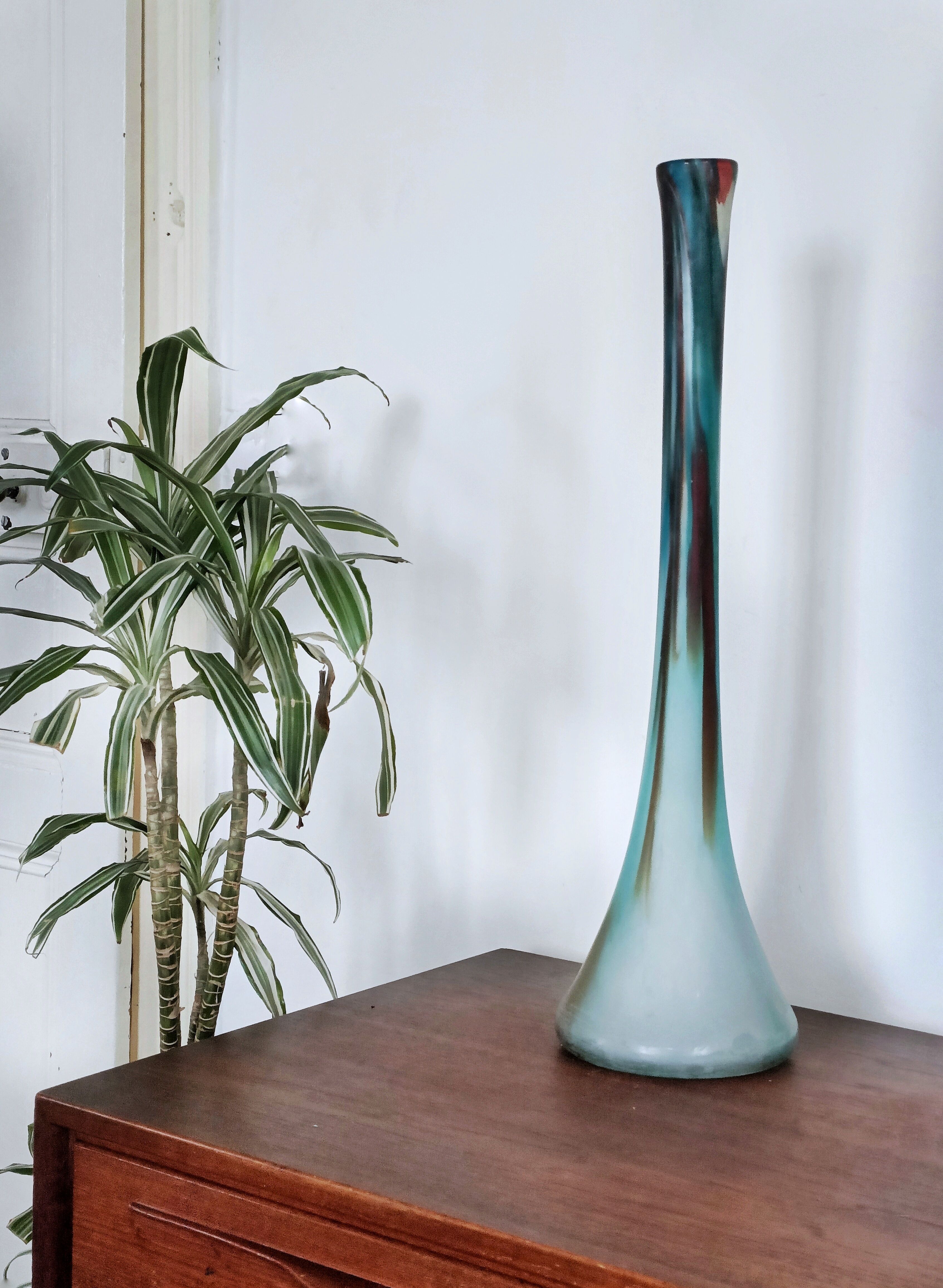 Soliflore en pâte de verre