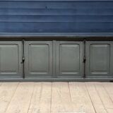 Antique painted wooden counter