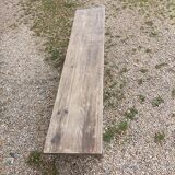 Aerogommed solid wood bench