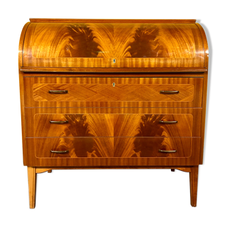 Swedish vintage roll-top desk by Egon Ostergaard, 1960s