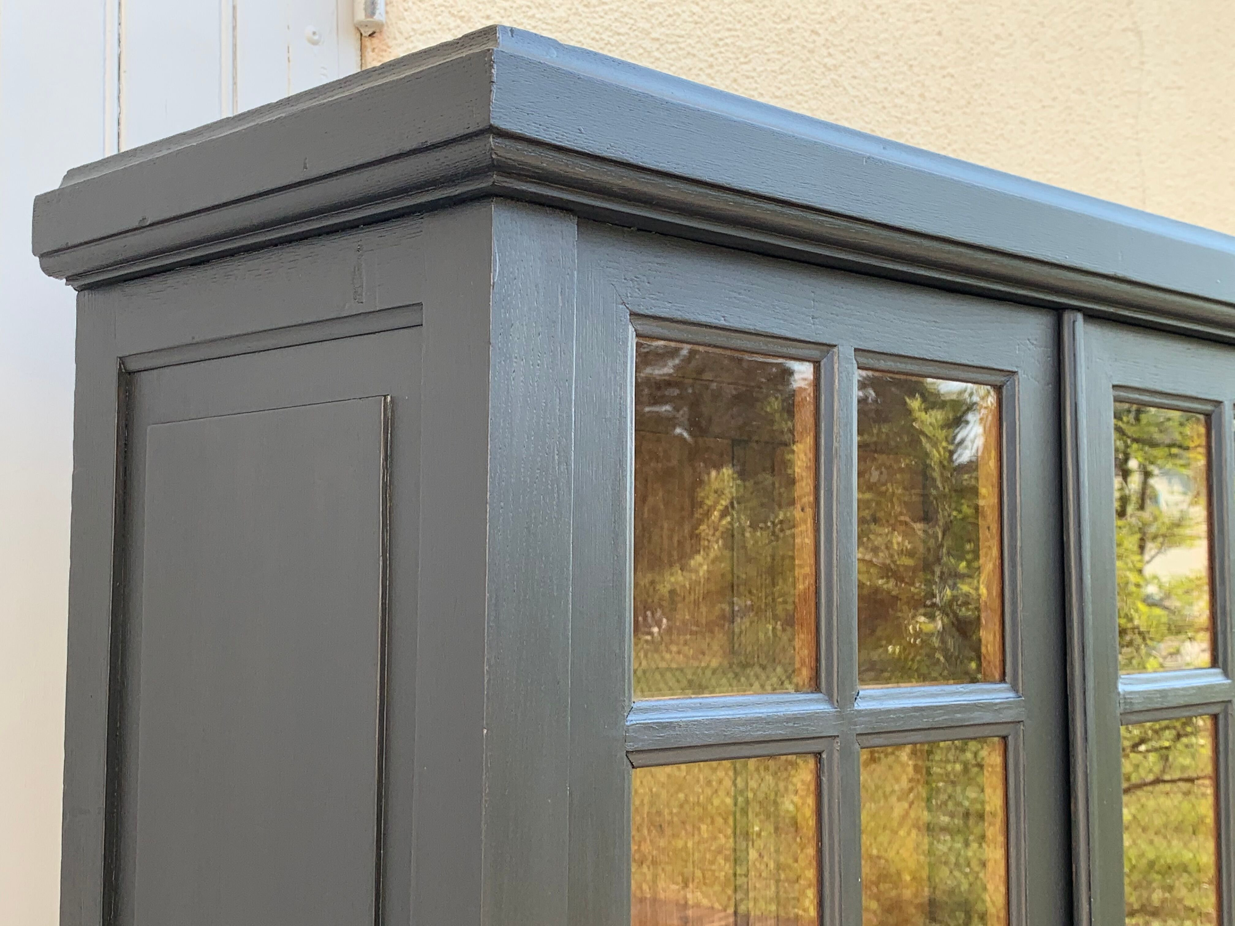 Glass-glazed Parisian wardrobe 1930