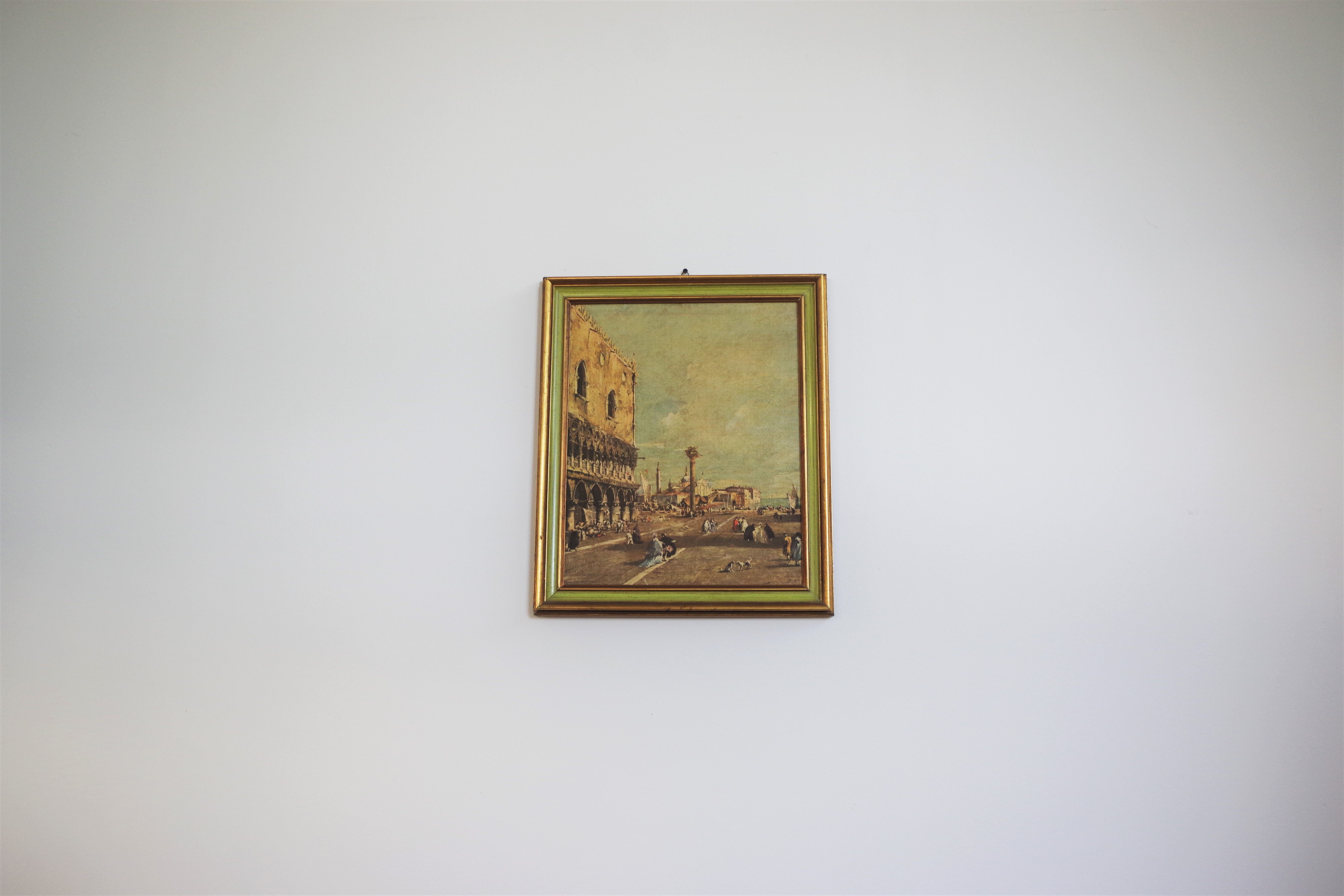 Paysage représentant Venise, années 1960, ensemble de 2