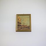 Landscape representing venice, 1960s, set of 2