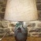 Pied de lampe en grès émaillé Thierry Basile