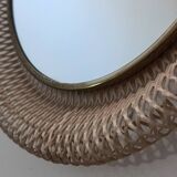 Vintage mirror in the style of Mathieu Mategot, 1950s