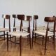 Rare set of 6 vintage Italian rope chairs by Eredi Marelli, 1950