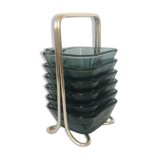 Set of ashtrays, Wagenfeld, WMF
