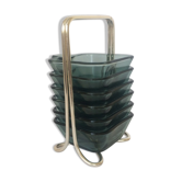 Set of ashtrays, Wagenfeld, WMF