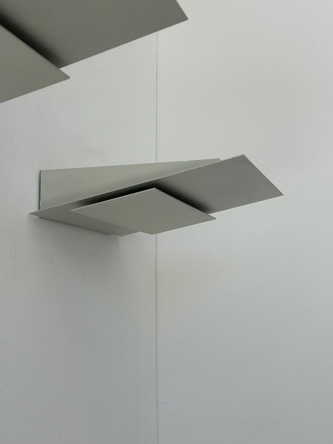 Pair of vintage wall lights, cast aluminum, France 1970