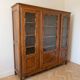 Regency display cabinet with 3 doors in cherry wood
