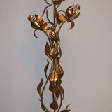 Gold-plated tree floor lamp by Hans Kögl, 1960s