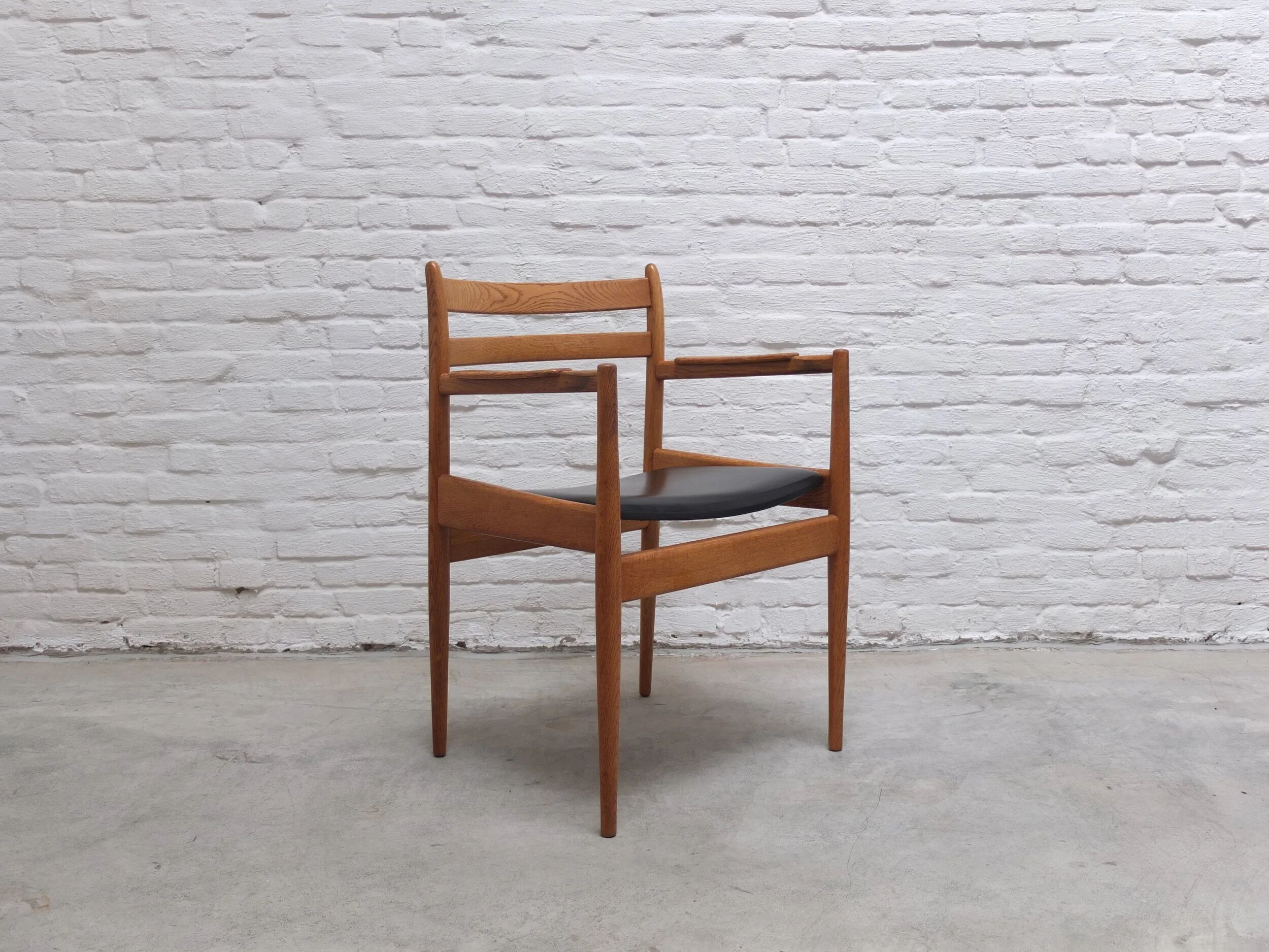 Rare armchair in oak by Jos De Mey for Van Den Berghe-Pauvers, 1960s