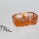 Authentic French vintage pink glass salt and pepper set