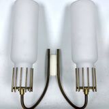 Mid-Century Modern set of three sconces in Arredoluce style. Italy 1950s