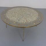 Large ceramic mosaic coffee table by Berthold Müller, Germany, 1950s.
