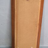 Mid-Century German teak wall mirror from FF Geschliffen , 1960s