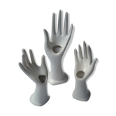 Set of three vases hand