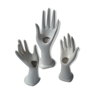 Set of three vases hand