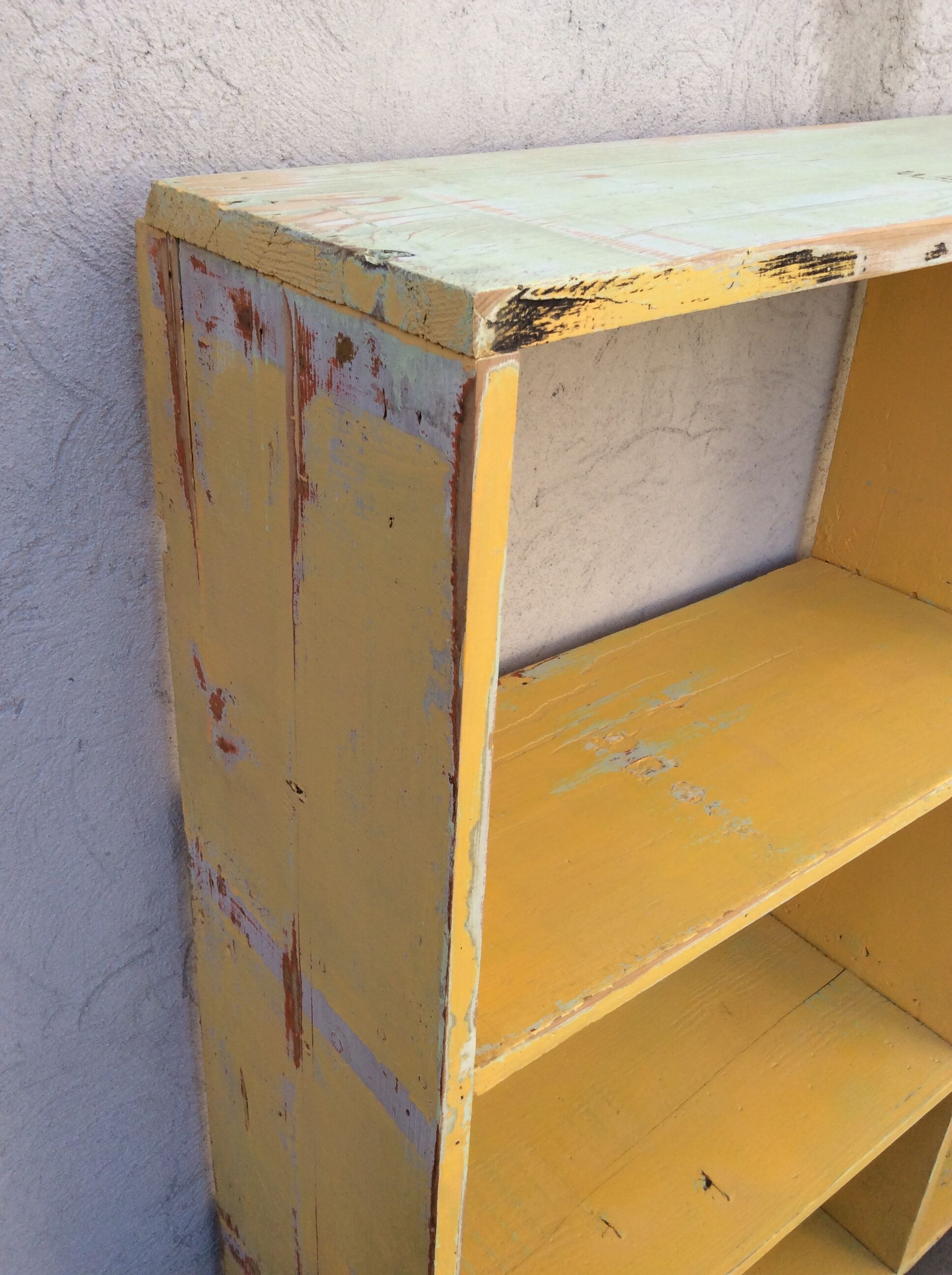 Large workshop furniture with patinated lockers